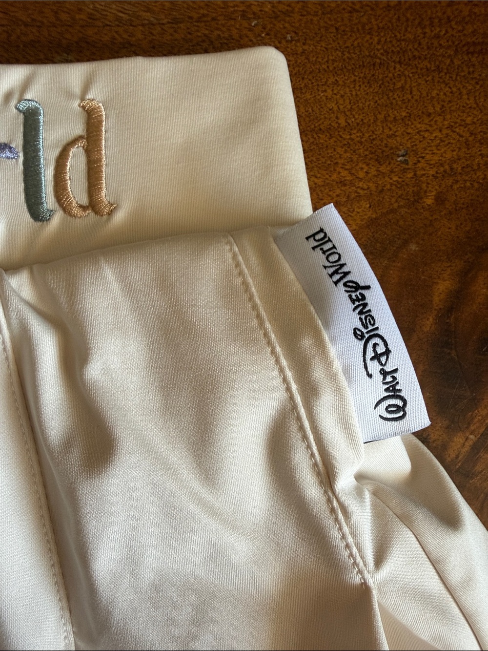 Her Universe Cream Circle Skirt with Pastel Blue, Pink & Lavender Stripes - Picture 5 of 7